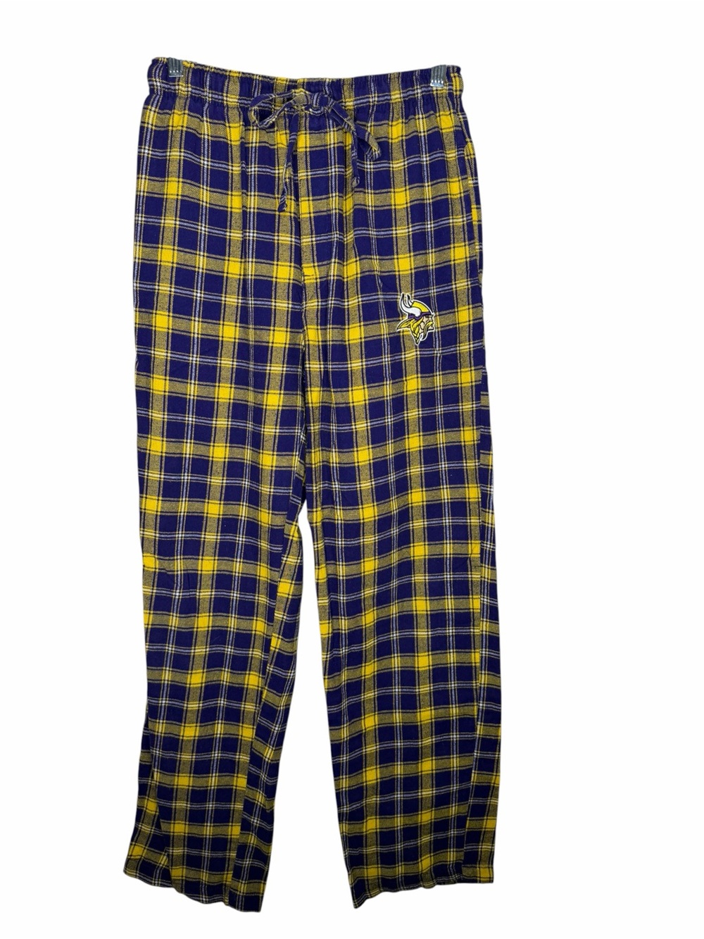 NFL / Minnesota Vikings purple yellow plaid logo lounge pajama pants / S